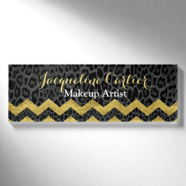 Zickzack Name des Schwarzen Leopards Namenschild