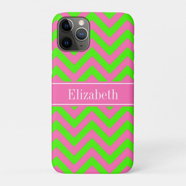 Zickzack Name Monogram Case-Mate iPhone Hülle (Rückseite)