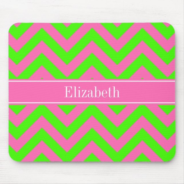 Zickzack Name Monogram Mousepad (Vorne)