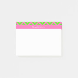 Zickzack Name Monogram Post-it Klebezettel