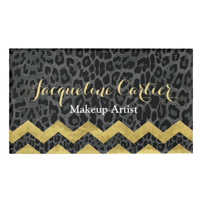 Zickzack Name Namenschild (Vorderseite)