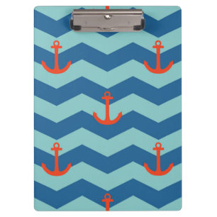 Zickzack nautischmuster klemmbrett