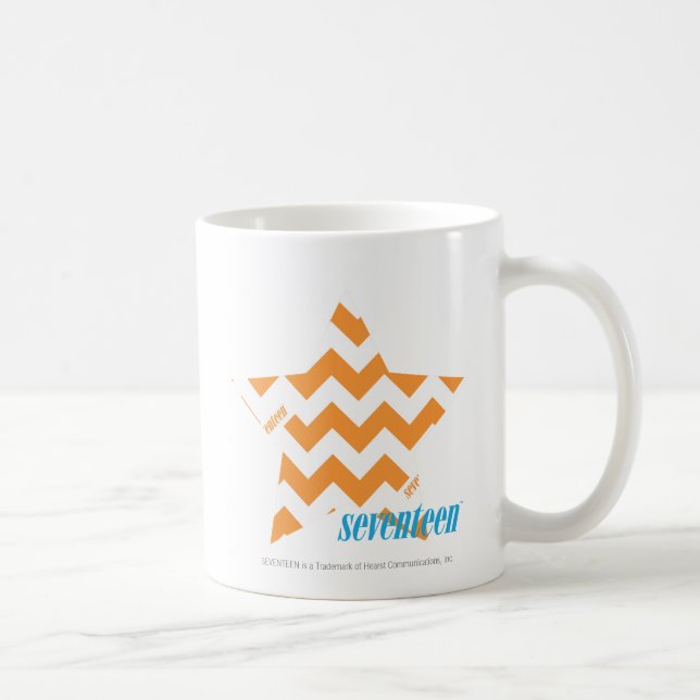 Zickzack-Orange 3 Kaffeetasse (Rechts)