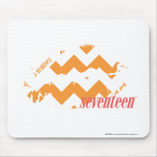 Zickzack-Orange Mousepad