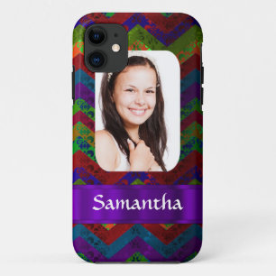 Zickzack personalisierte Fotovorlage Case-Mate iPhone Hülle