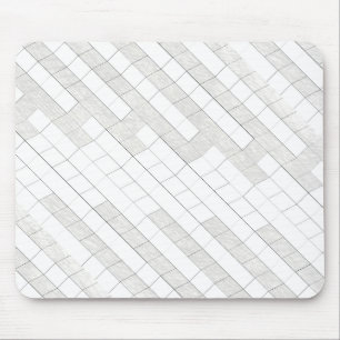 Zickzack Quadrate in grau... Mousepad