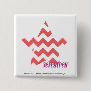 Zickzack-Rosa 4 Button