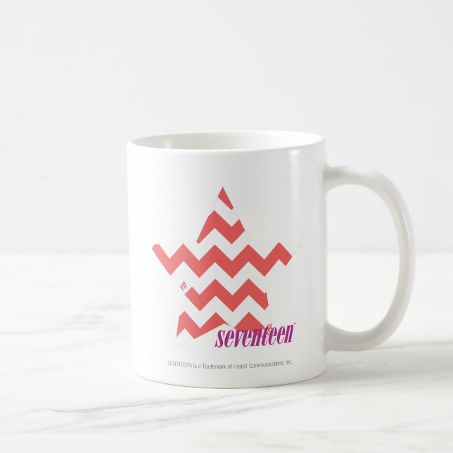 Zickzack-Rosa 4 Kaffeetasse (Rechts)