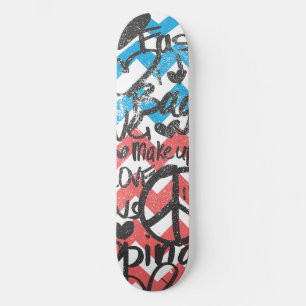 Zickzack Rosa-Aqua Skateboard