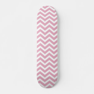 Zickzack, rosa und grau skateboard