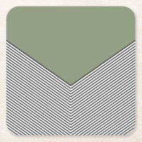 Zickzack Schwarzweiß-Design und grünes Dreieck