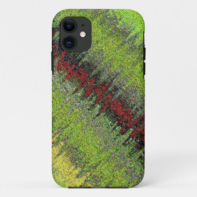 Zickzack städtisches Abstrakt Case-Mate iPhone Hülle (Rückseite)
