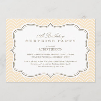 Zickzack Streifen-Überraschungs-Party Einladungen