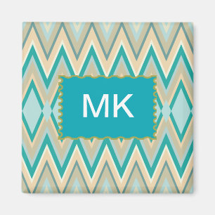 Zickzack-Telefone diagonal Magnet