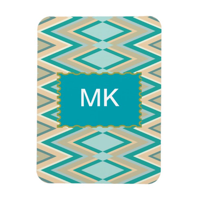 Zickzack-Telefone diagonal Magnet (Vertikal)