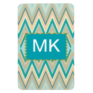 Zickzack-Telefone diagonal Magnet