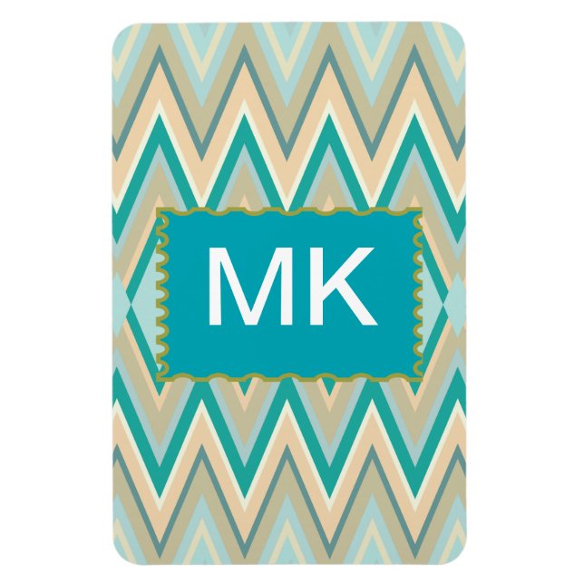 Zickzack-Telefone diagonal Magnet (Vertikal)