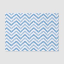 Zickzack Tissue Paper mit blauem Wasserfarbe