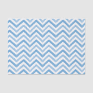 Zickzack Tissue Paper mit blauem Wasserfarbe Seidenpapier