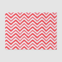 Zickzack Tissue Paper mit roten Wasserfarben