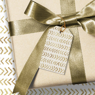 Zickzack, traditionelles Goldmuster Geschenkanhänger