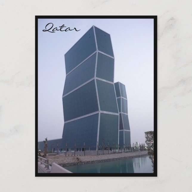Zickzack-Türme doha Postkarte (Vorderseite)