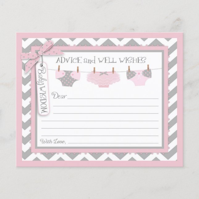 Zickzack Tutu Diapers Advisor Card (Vorderseite)