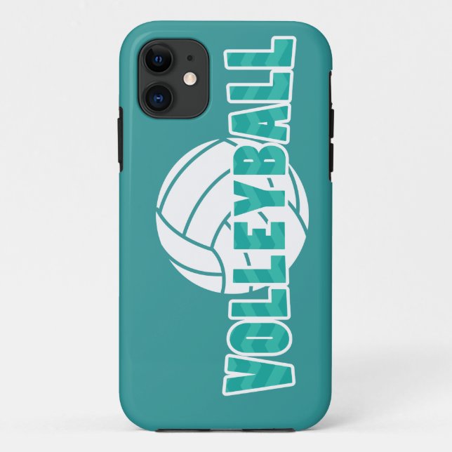 Zickzack Volleyball Case-Mate iPhone Hülle (Rückseite)