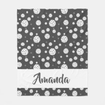 Zickzack Volleyball-Muster in Grau und Weiß