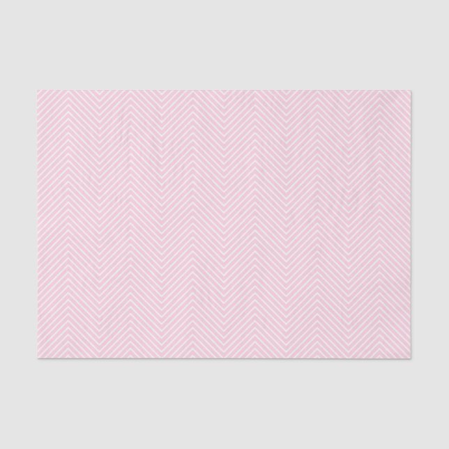 Zickzack Zeilengewebe - Weißes Papier in hellrosa (Vorderseite)