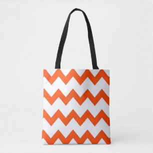 Zickzack Zickzack-Design orange Tasche