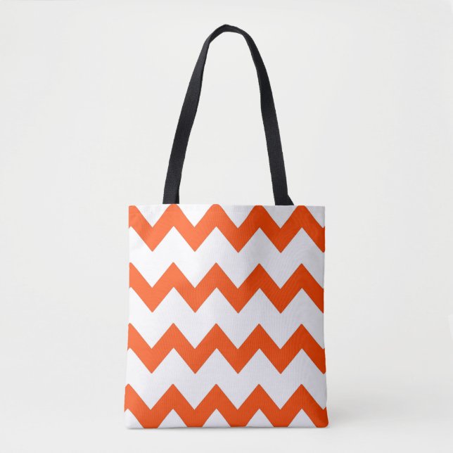 Zickzack Zickzack-Design orange Tasche (Vorderseite)