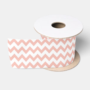 Zickzack Zig Zag Muster Sand Rose Weißer Skandal Satinband