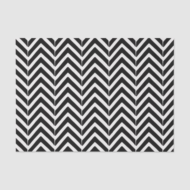 Zickzack Zig-Zag-Musterpapier Seidenpapier (Vorderseite)