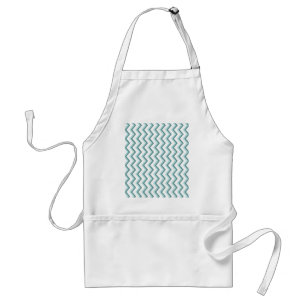 Zickzack ZigZag Muster in Mint Green Schürze
