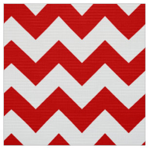 Zickzack Zigzag-Muster in Rot und Weiß Stoff