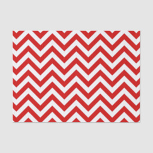 Zickzack ZigZag Muster rot und weiß Seidenpapier