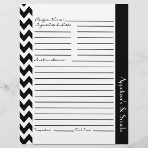 Zickzack Zigzag Streifenrezeptur Blätter - Schwarz