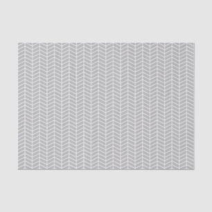 Zickzack Zwirn-Papier - Weiß auf Grau Seidenpapier