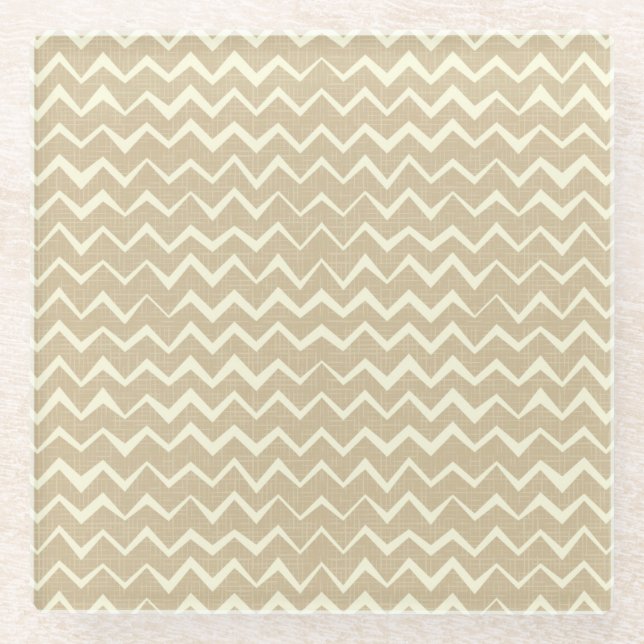 Zickzackmuster Glasuntersetzer (Vorderseite)