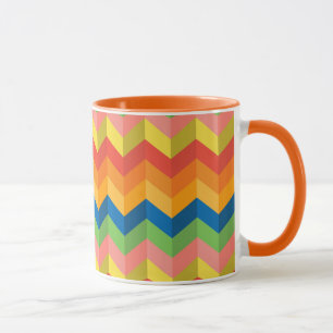 Zickzackstreifen Tasse