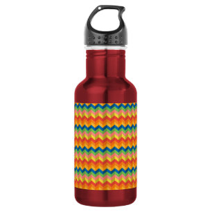 Zickzackstreifen Trinkflasche