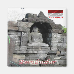 zID025 BOROBUDUR. Indonesien, Asien, Kühlschrank Magnet