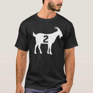Ziege 2 G.O.A.T. Nummer zwei Ziege T-Shirt