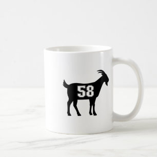 Ziege 58 G.o.a.t. Nummer 58 88 Ziegengetriebe Stic Kaffeetasse