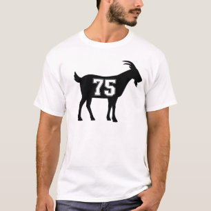 Ziege 75 G.O.A.T. Zahl 75 Ziege T-Shirt