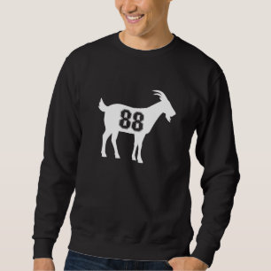 Ziege 88 G.O.A.T. Nummer 80 acht Ziege Sweatshirt
