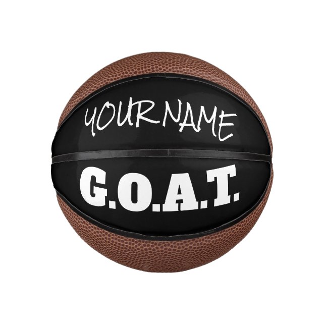 Ziege Bester aller Zeiten, kundenspezifischer Mini Mini Basketball (Vorderseite)