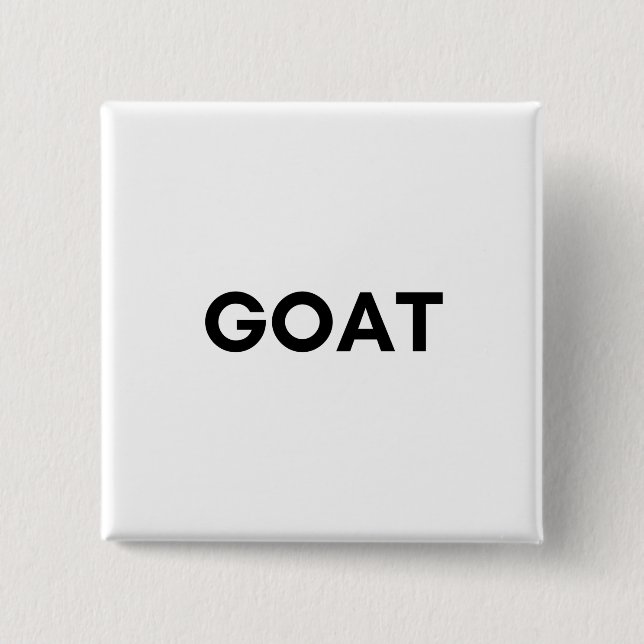 Ziege Button (Vorderseite)