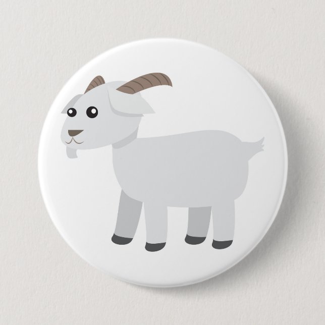Ziege Button (Vorderseite)